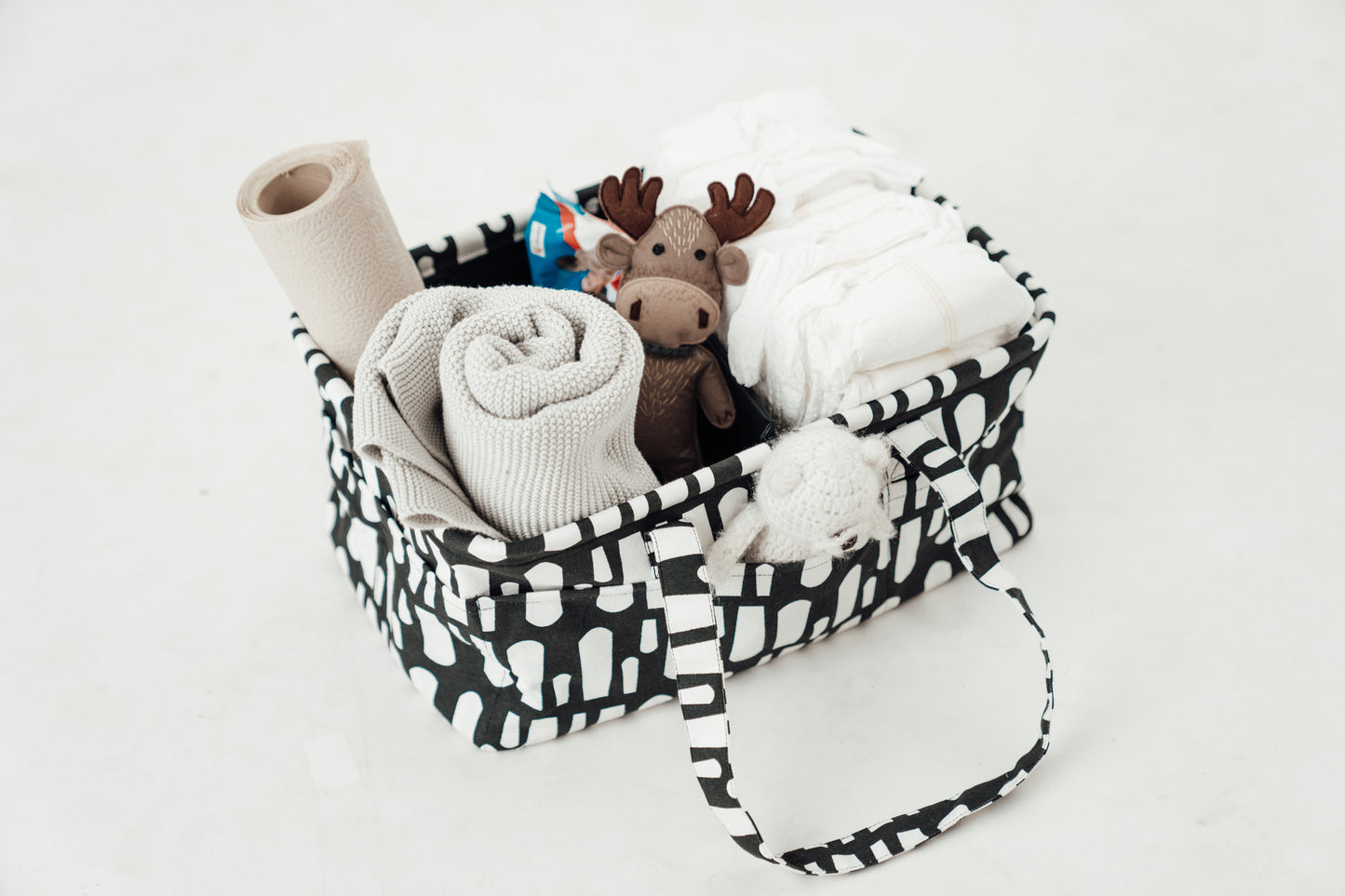 Diaper Caddy Bag - Monochrome