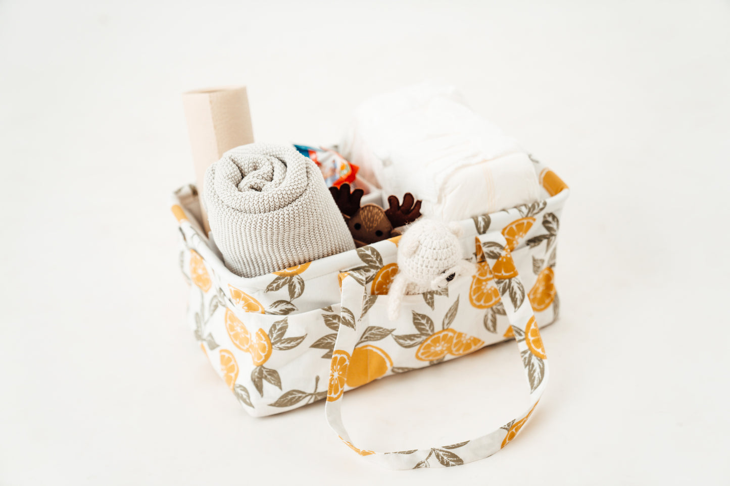 Diaper Caddy Bag - Lemons