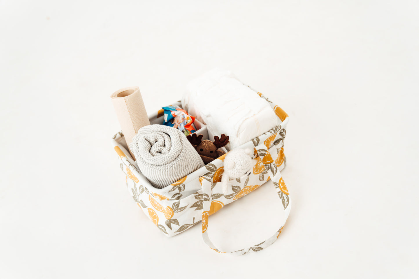 Diaper Caddy Bag - Lemons