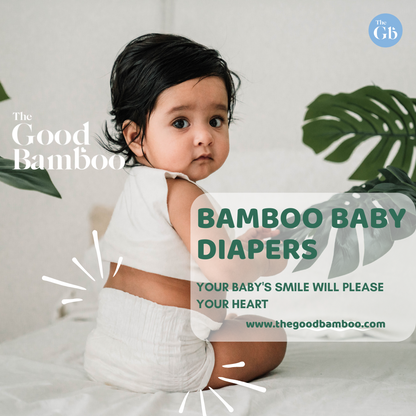 Bamboo Diapers - XS Size/NEW BORN (3-5 Kgs) - Tape Style - 34 Diapers