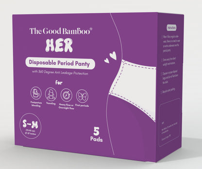 Disposable Period Panty - Small/Medium - 5 Period Panties